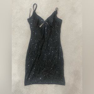 Sexy Sequin Black Dress